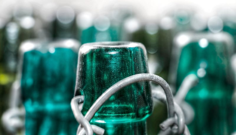 Upcycled Glass Bottle Vases